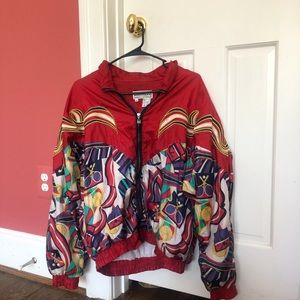 Vintage Red 80s Sportswear Jacket